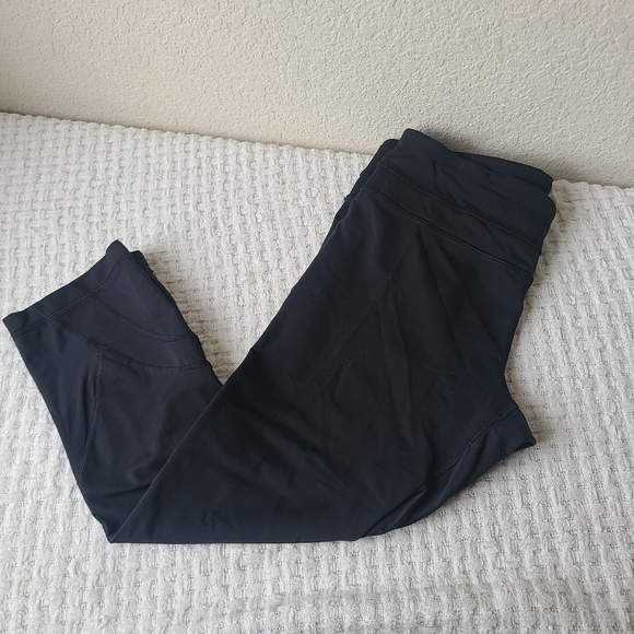 lululemon athletica Pants - #29 Lululemon Athletica Crop Black Leggings Activewear Women's Size 8